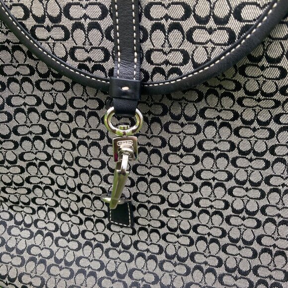vintage y2k Coach backpack  6342 Legacy Signature C black grey Jacquard - Picture 6 of 11